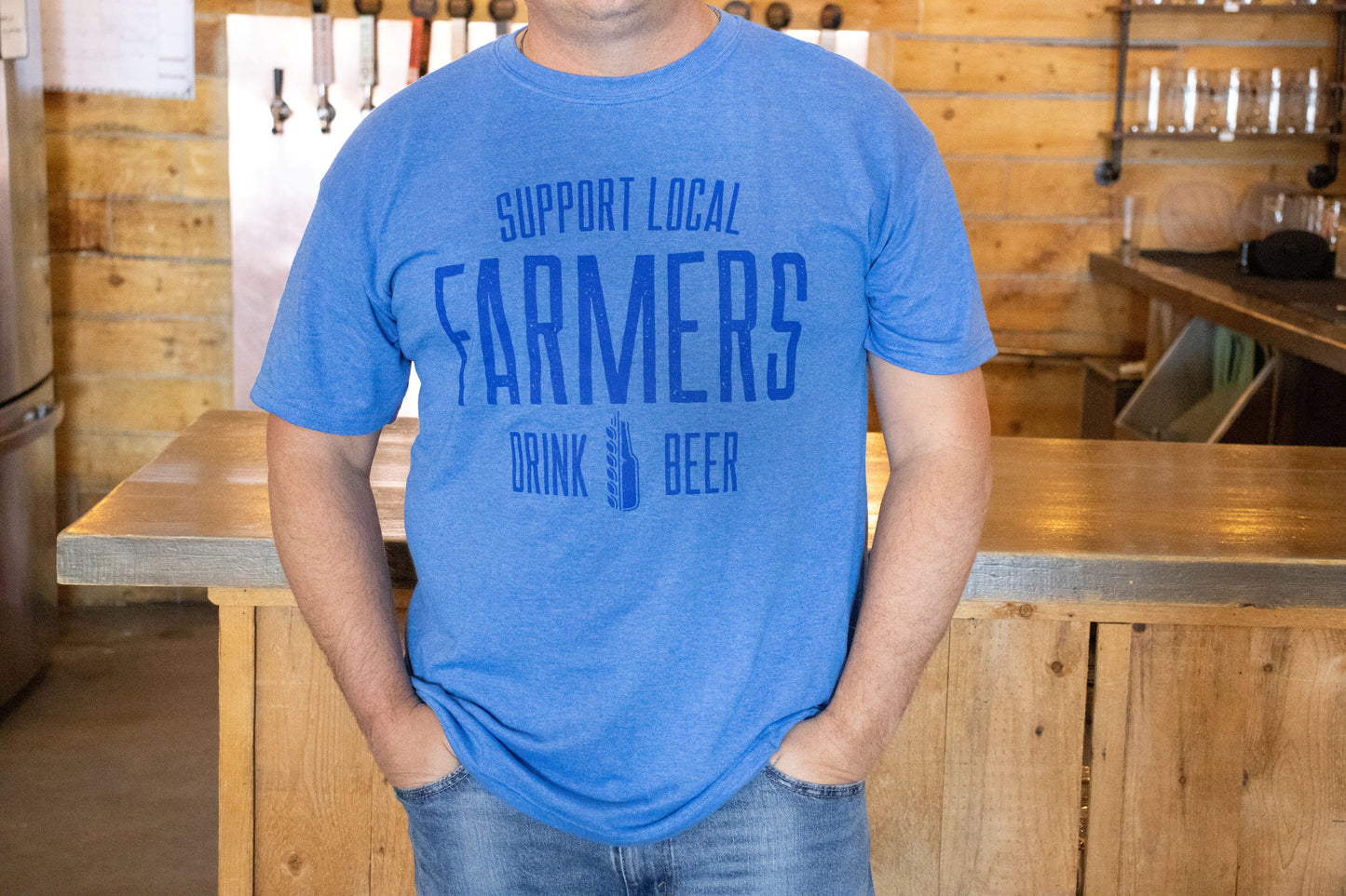 Support Local Farmers - Blue