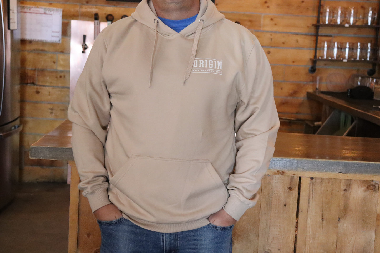 Origin Malting & Brewing Hoodie - Sand