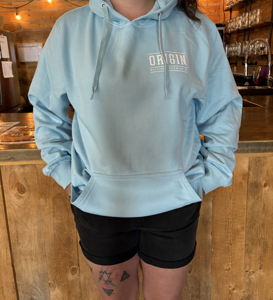 Origin - We Grow Beer Hoody - Baby Blue